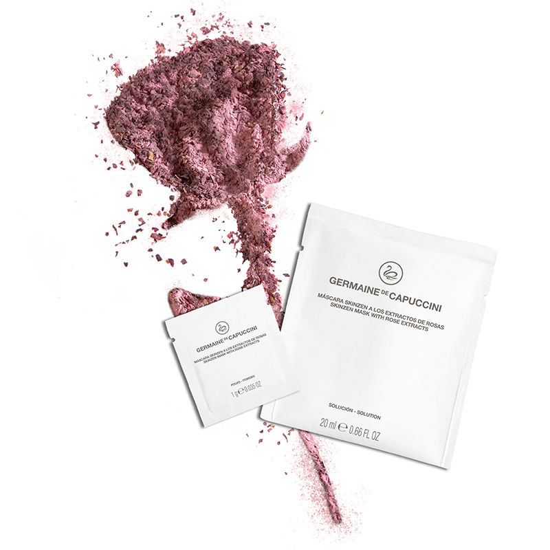 mascara skinzen extrato de rosas conjunto 2