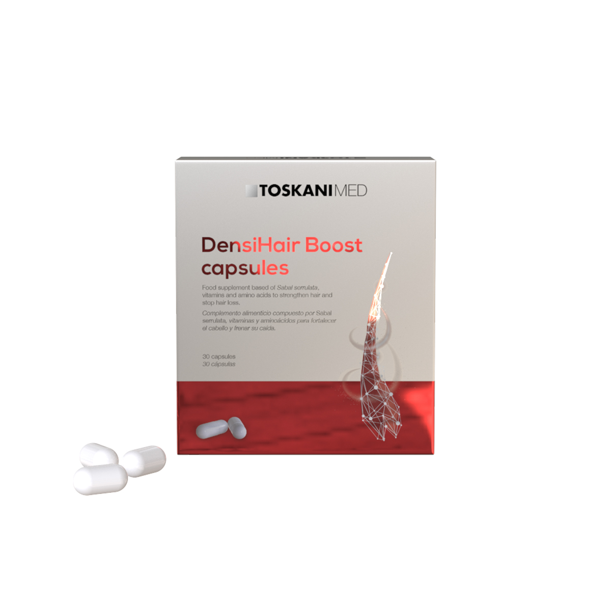 Sweet Line You,Cosmética,Toskani,Toskani Densihair Boost Capsules (30 cápsulas)